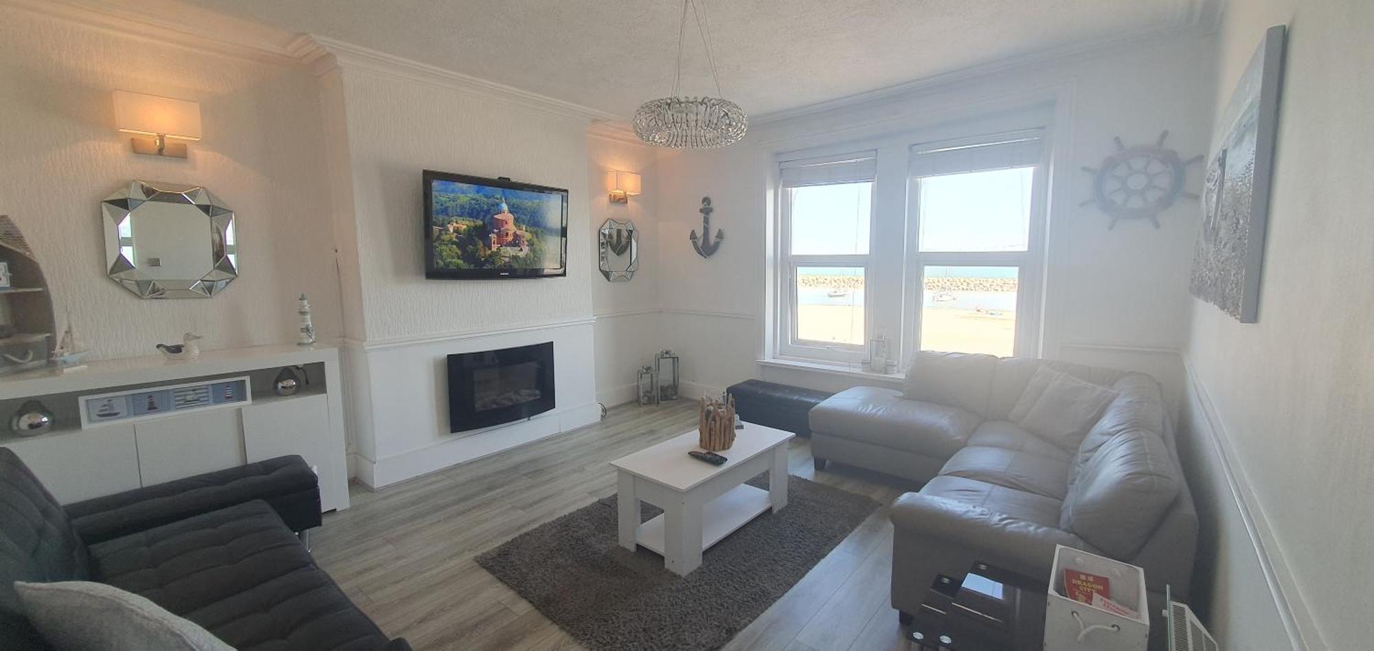3 Harbour Views Apartment Rhôs-on-Sea Exterior foto